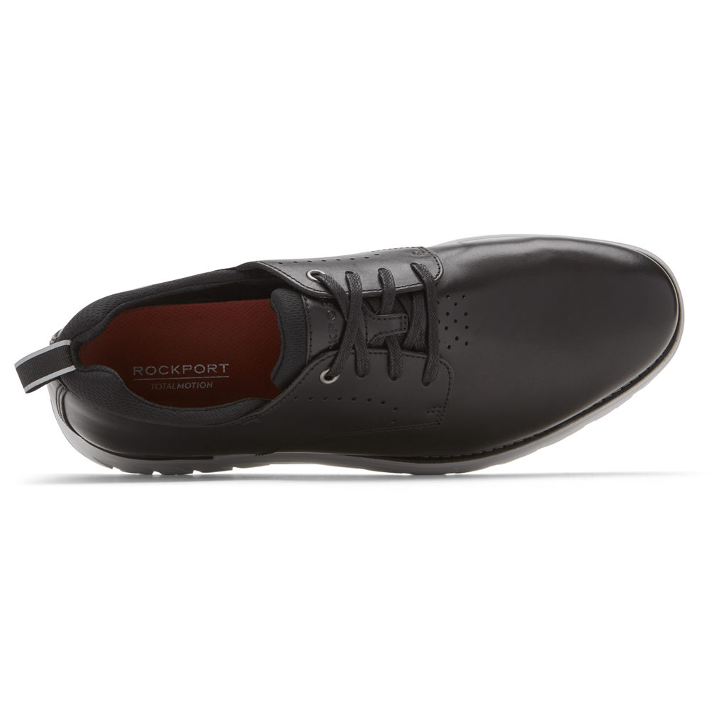 Rockport Oxfords For Mens Black - Total Motion Sport Plain Toe - GB5764829